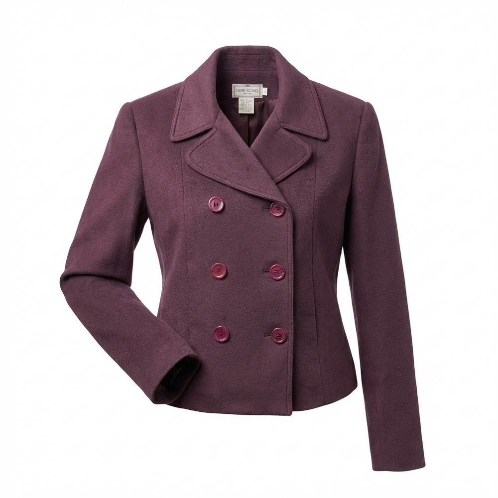 Vintage HENRI BENDEL New York Wool Blend Jacket 8 CHOCOLATE BROWN Old Money Luxe